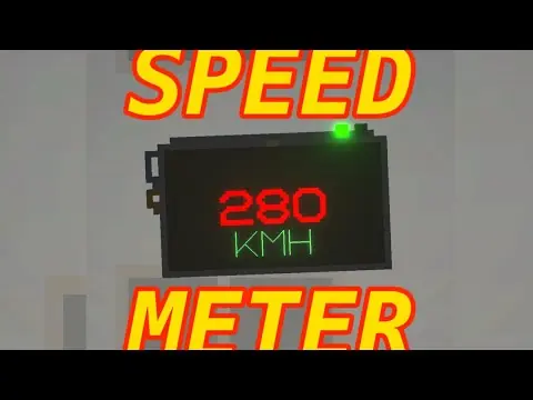 How to make a working SPEED METER in Melon Playground video thumbnail
